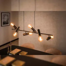 KAWOLA Hängeleuchte HAORA Hängelampe 6-flammig Metall schwarz