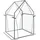 Outsunny Gewächshaus 90L x 90B x 145Hcm transparent | Gr.: onesize
