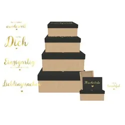BRAUN+COMPANY Geschenkkarton Lieblingssachen 1380-22438 6tlg Flach