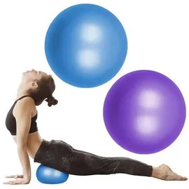 luxuskollektion Gymnastikball 25cm Soft Yoga Ball mit Strohhalm Blau-Lila