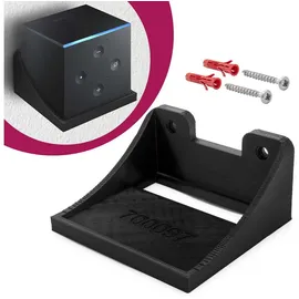 mobilefox Wand Halterung Schwarz passend für Amazon Fire TV Cube