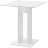 In And OutdoorMatch Brenden-Esstisch Rafael - Quadratisch - 65x65x78 cm - Weiß - Spanplatte - Modernes Brenden - Weiß