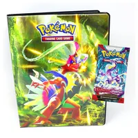POKÉMON Sammelkarte Pokemon Sammelkarten Karmesin & Purpur Karten - Deutsch - 1 Mappe + 1, Karmesin & Purpur Sammelkarten - 1 Mappe + 1 Booster