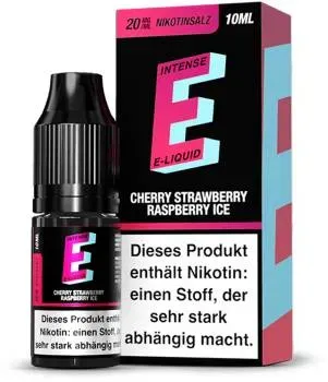 TVE E-Intense Cherry Strawberry Raspberry Ice NicSalt Liquid 10ml / 20mg