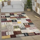 Paco Home Teppich »Nomaden 816«, rechteckig, 16 mm Höhe, Kurzflor, Gabbeh Design, Patchwork Design