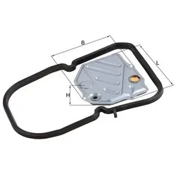 MAHLE Hydraulikfilter, Automatikgetriebe mit Dichtung für MERCEDES-BENZ A1262770295 1262770295 A1262700298 HX 46D1
