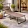 Mojawo XXL Gartenliege Taupe mit Dach
