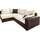 Collection AB Ecksofa »Parma L-Form« mit Bettfunktion und Federkern braun