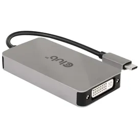 Club 3D DVI-D Adapter USB Typ-C auf Dual Link 0,25 m Grau