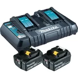 Makita Power Source Kit 18 V Li-Ion 2 x 6,0 Ah + DC18RD Ladegerät 199484-8