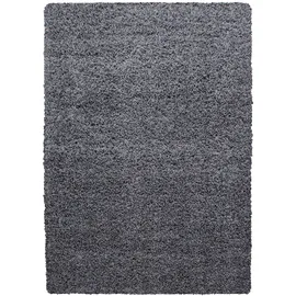 KADIMA DESIGN Teppich Waschbar Shaggy Uni Kuschelig Strapazierfähig Schlafzimmer Esszimmer Grau 160x230 cm OEKO-TEX Gekettelt – RHEIN von Kadima Design