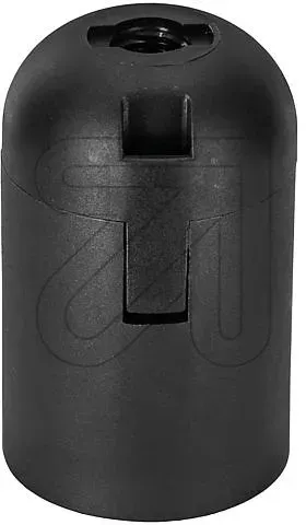 Clip Iso-Fassung E27 mit Glattmandel schwarz