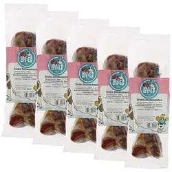 Lov&Ed Serrano Schinkenknochen für Hunde, 5x 300 g