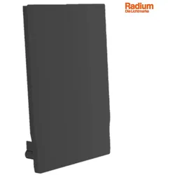 RADIUM Endkappe für Profil + Cover M, Endcap MEDIUM U-Profil 27/39, schwarz RAZTPA3196