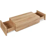 [en.casa] Couchtisch Turur 104x50x40 cm Eicheoptik [en.casa]