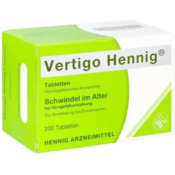 Vertigo Hennig Tabletten