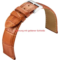 Eulit Kalbleder mit Krokoprägung Guinea 10mm" E608007110101" - schwarz