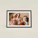 Aura Frames AF905 Photoframe Carver Mat - Gravel with white mat 25,4cm (10") Digitaler Bilderrahme