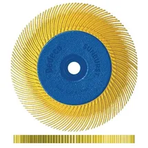TYROLIT Radialbürste Sunburst Ø 150 x 12,7 x 25,4 mm P 80 Gelb