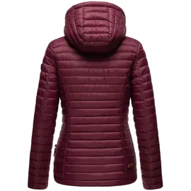 Marikoo Damen Steppjacke Übergangsjacke mit kontrastfarbendem Reißverschluss Asraa