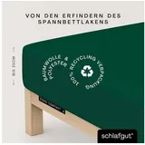 schlafgut Spannbettlaken Mikrofaser 140 x 200 cm grün