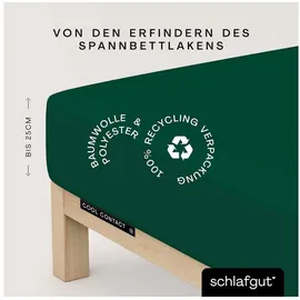 schlafgut Spannbettlaken Mikrofaser 140 x 200 cm grün