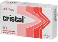 SUPPO CRISTAL ADULTE B10 Suppositoire(S) 10 pc(s)