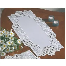 Permin Hardanger Tischläufer Stickpackung Hardanger Zählmuster, Multifarbig