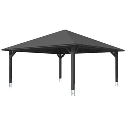 Skan Holz Carport Taunus 634 x 634 cm-anthrazit Holzcarport