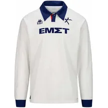 Kappa Athens Kallithea FC Auswärtstrikot 2024/25 Weiß/Hellblau Herren langarm Gr. S