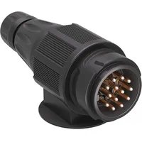 Wiltec Anhänger Stecker 13-polig 12V 40 mm x 54 mm x 130 mm