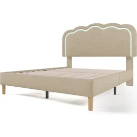 Flieks Polsterbett 140 x 200 cm Beige