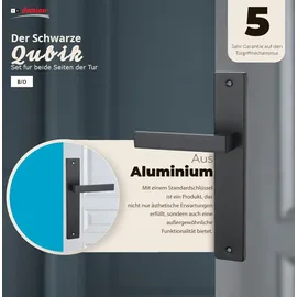 Domino Blind Drückergarnitur Langschildgarnitur Schwarz