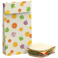 Nuts Bienenwachs Lunch Bag 18 x 26cm | Sandwich und Snackbeutel | Bienenwachstuch | nachhaltig Lebensmittel verpacken und mitnehmen