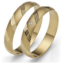 Firetti Trauring Schmuck Geschenk Gold 375 Hochzeit Ehering „LIEBE“, Made in Germany – mit o. ohne Brillanten/Diamanten gelb|goldfarben 58