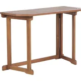 Beliani Treia Gartentisch 110 x 47 x 74 cm Hellbraun