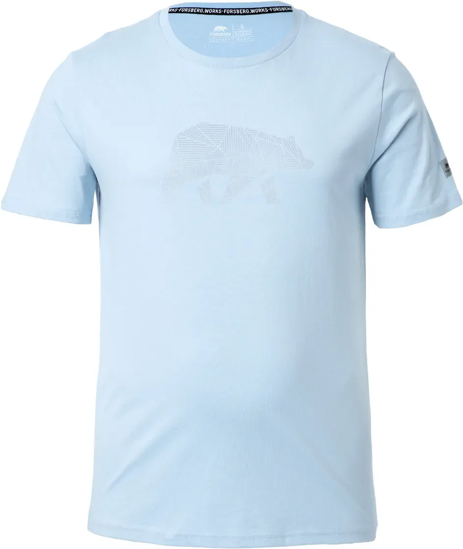 FORSBERG T-Shirt mit reflektierendem Brustlogo