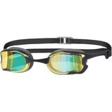 Zoggs Raptor Hcb Mirror Schwimmbrille, Grey/Black/Mirrored Blue, Einheitsgröße