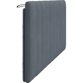 vidaXL Kopfteil-Kissen "Hanko" Dunkelgrau 180 cm Samt