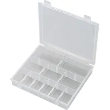 TRU Components Sortimentskasten (L x B x H) 170 x 140 x 25 mm Anzahl Fächer: 18 variable Facheinteilung)