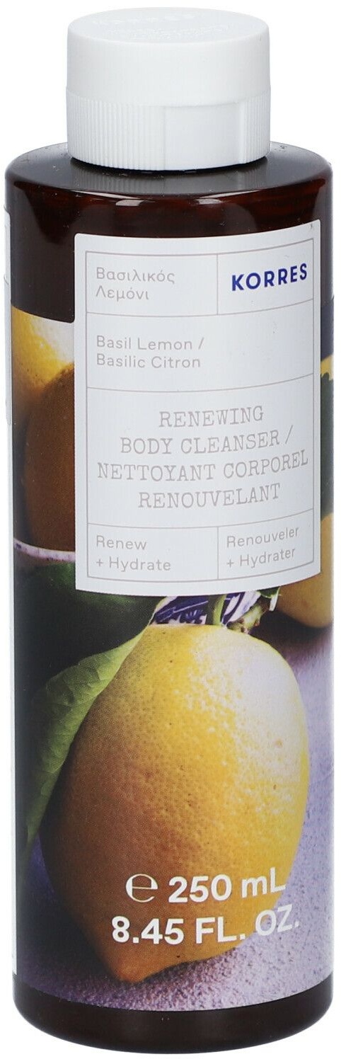 KORRES Gel Douche Corporel Renouvelant - Basilic Citron 250 ml gel douche