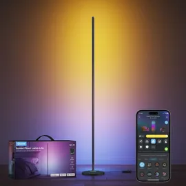 Govee LED Stehlampe Lite 16 Millionen Farben Schwarz