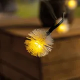 esotec Lichterkette Kunststoff 9m 30 LED Pusteblumen inkl. Zuleitung 2m schwarz
