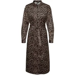 Ida -Kalb -Shirt -Kleid - Leo Silver Mink - Vero Moda