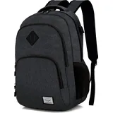 Mofut Rucksack, Laptop Rucksack, Herren Damen Große Kapazität Casual Rucksack für 15,6" Multifunktionale Business Laptop Tasche, Wasserdicht mit... - Schwarz