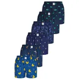 MG-1 Boxer Classics navy / royalblau L 6er Pack