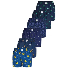 MG-1 Boxer Classics navy / royalblau L 6er Pack