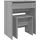 vidaXL Schminktisch mit Hocker Grau Sonoma 60x40x113,5 cm