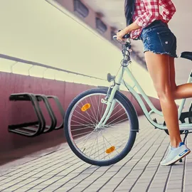 Relaxdays Fahrradständer für 3 Fahrräder Anthrazit