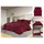 vidaXL Bettwäsche-Set Bordeauxrot 240 x 220 cm